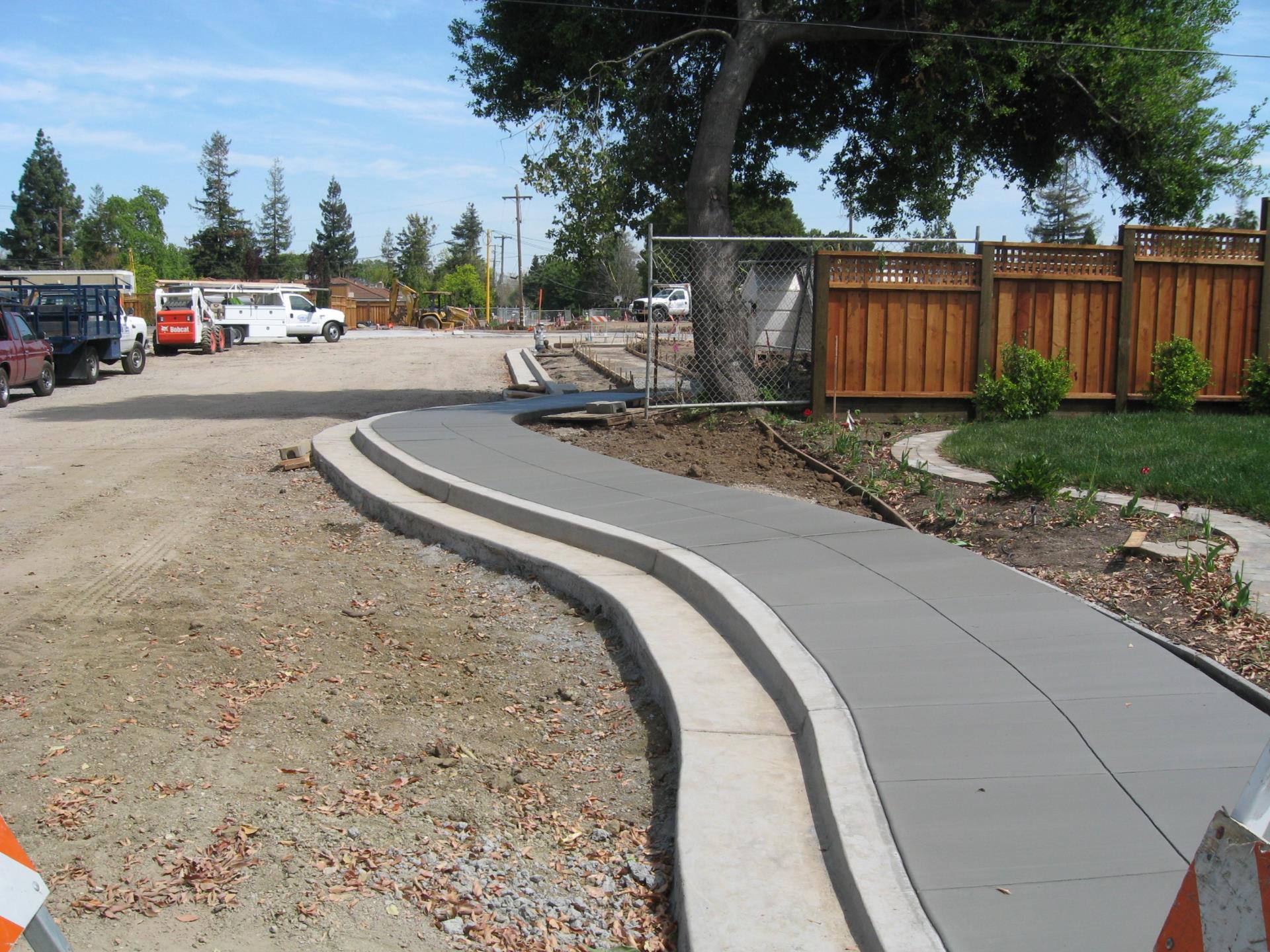 New sidewalk