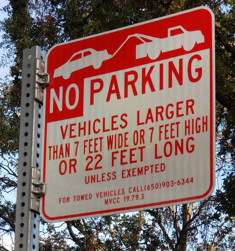 No Parking sign