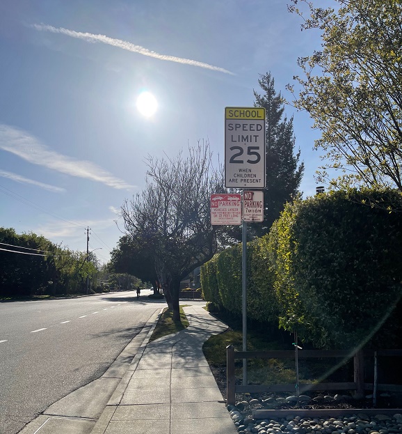 School Speed sign