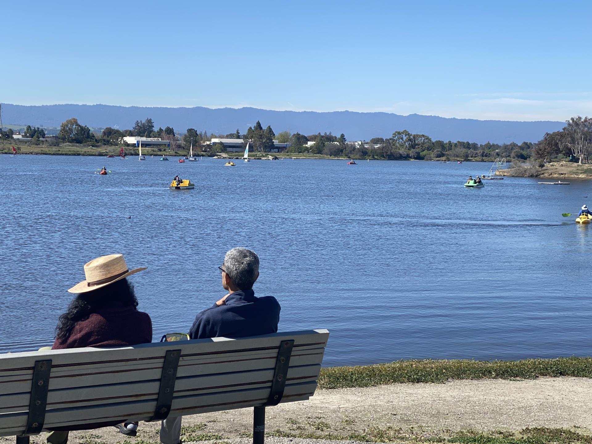 Bench and Shoreline Lake