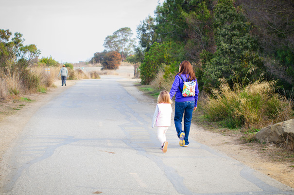 Family walking at Shoreline Regional Park