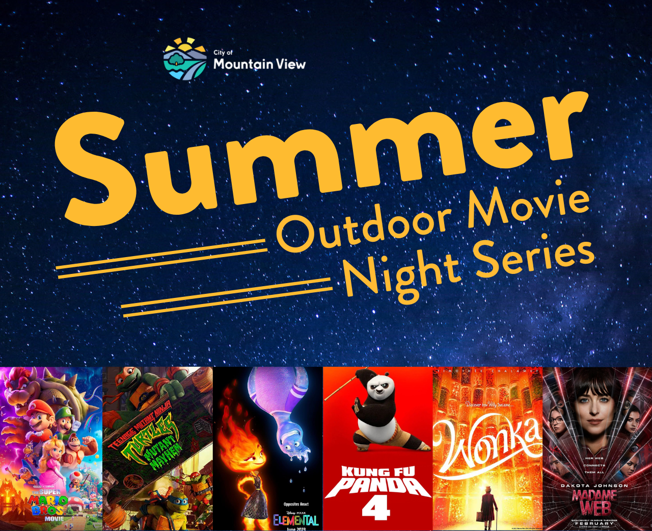 Summer Outdoor Movie Night Series | Mountain View, CA