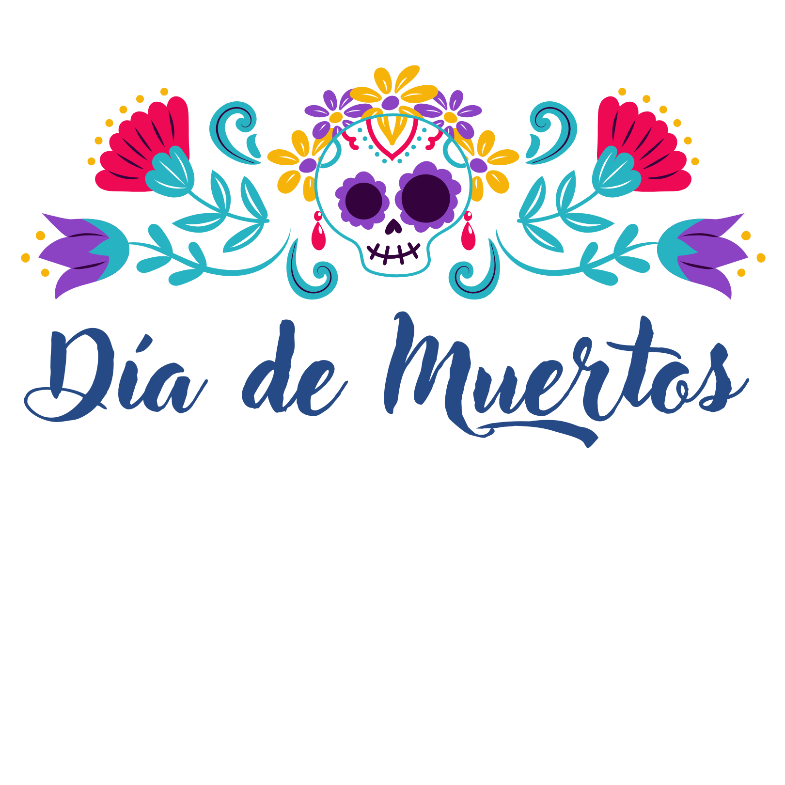 Dia de Muertos News Banner (1080 × 1080 px)